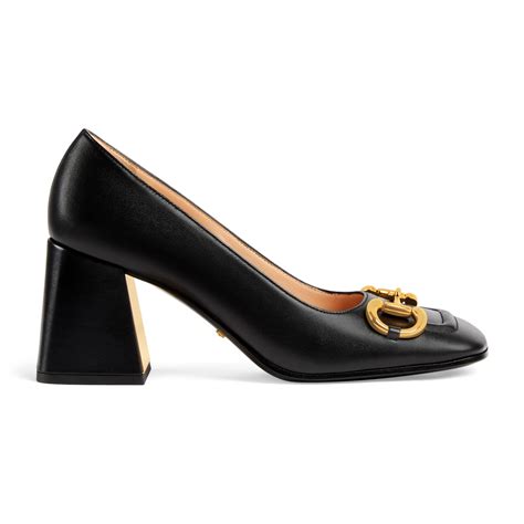 gucci mid heel pump with horsebit|Gucci ankle strap heels.